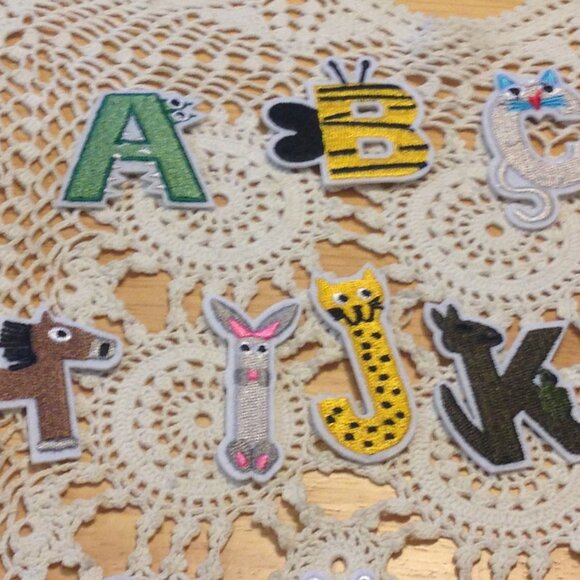 Adorable alphabetc iron on/ sew on patches bundle - Picture 3 of 10